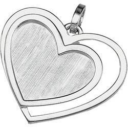 Sterling Silver Metal Fashion Heart Pendantsterling 