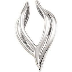 14K White Gold Pendant Enhancerwhite 