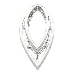 14K White Gold Pendant Enhancerwhite 