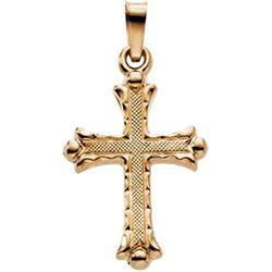 14K Yellow Gold Cross Pendantyellow 