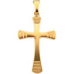 14K Yellow Gold Design Cross Pendantyellow 