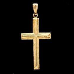 14K White Gold Cross Pendantwhite 