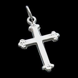 14K White Gold Cross Pendantwhite 