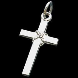 14K White Gold Cross Pendantwhite 