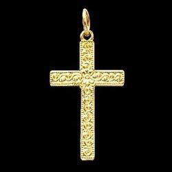 14K White Gold Cross Pendantwhite 