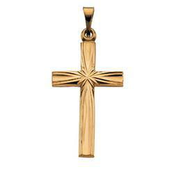 14K Yellow Gold Cross Pendantyellow 