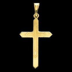 14K White Gold Cross Pendantwhite 