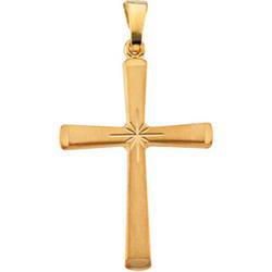 14K Yellow Gold Cross Pendantyellow 