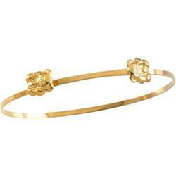 14K Yellow Gold Child's Teddy Bear Braceletyellow 