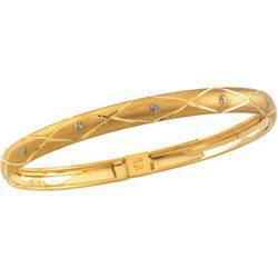 14K Yellow Gold Child's Flex Bangle Braceletyellow 