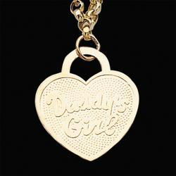 14K Yellow Gold Daddy's Girl Heart Rolo Braceletyellow 