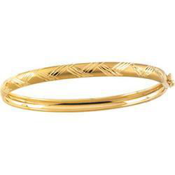 14K Yellow Gold Child Bangle Braceletyellow 