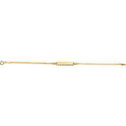 14K Yellow Gold Teen I.D. Bismark Braceletyellow 