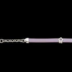 Sterling Silver Lilac Child's Star Bracelet - 6 inchessterling 