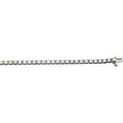 14K White Gold Diamond Braceletwhite 