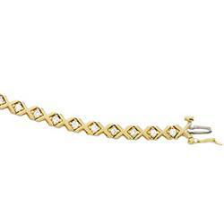 14K Yellow Gold Diamond Braceletyellow 