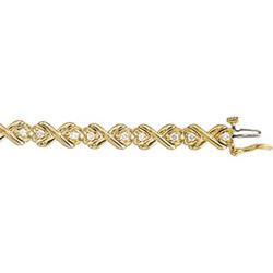 14K Yellow Gold Diamond Braceletyellow 