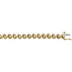 14K Yellow Gold Diamond Braceletyellow 