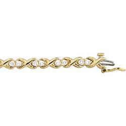 14K Yellow Gold Diamond Braceletyellow 