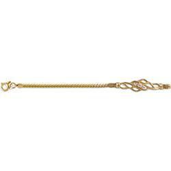 14K Yellow Gold Diamond Braceletyellow 