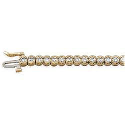 14K Yellow Gold Diamond Braceletyellow 