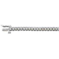 14K White Gold Diamond Braceletwhite 