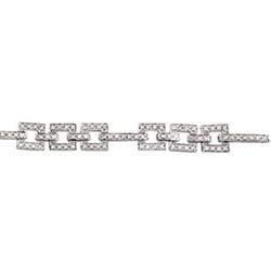 14K White Gold Diamond Fashion Braceletwhite 