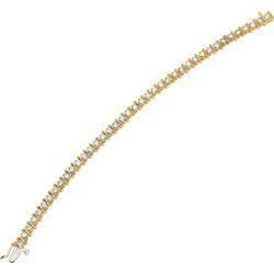 14K Yellow Gold Created Moissanite Braceletyellow 