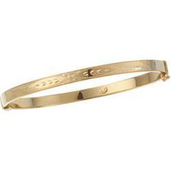 14K Yellow Gold Bangle Braceletyellow 