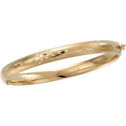 14K Yellow Gold Bangle Braceletyellow 