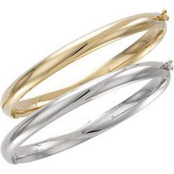 14K Yellow Gold Bangle Braceletyellow 