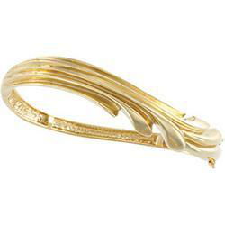 14K Yellow Gold Hinged Bangle Braceletyellow 