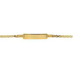 14K Yellow Gold Id Braceletyellow 