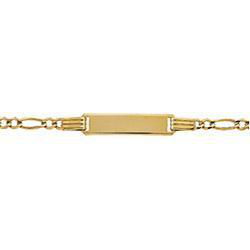 14K Yellow Gold Id Braceletyellow 