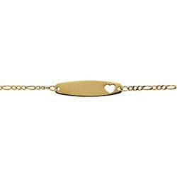 14K Yellow Gold Id Bracelet - 5.5 inchesyellow 