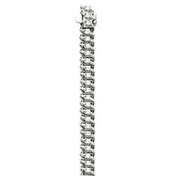 14K White Gold Diamond Line Braceletwhite 