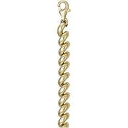 14K Yellow Gold Hollow Fashion Bracelet - 7 inchesyellow 