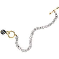 Sterling Silver Tahitian Pearl Braceletsterling 