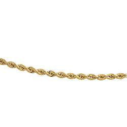 14K Yellow Gold Round Rope Chain - 7 inchesyellow 