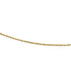 14K Yellow Gold Diamond Cut Rope Chain - 7 inchesyellow 