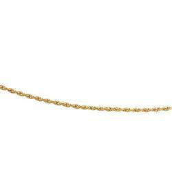 14K Yellow Gold Diamond Cut Rope Chain - 7 inchesyellow 