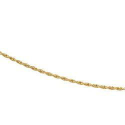 14K Yellow Gold Diamond Cut Rope Chain - 7 inchesyellow 