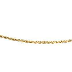 14K Yellow Gold Diamond Cut Rope Chain - 7 inchesyellow 