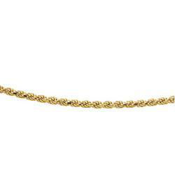 14K Yellow Gold Diamond Cut Rope Chain - 7 inchesyellow 