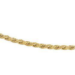 14K Yellow Gold Diamond Cut Rope - 7 inchesyellow 