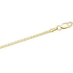 14K Yellow Gold Flat Wheat Chain - 7 inchesyellow 