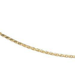 14K Yellow Gold Diamond Cut Wheat Chain - 7 inchesyellow 