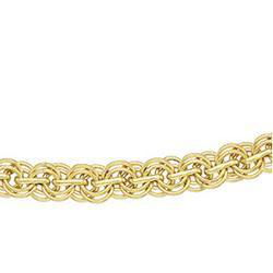 14K Yellow Gold Swirl Link Chain - 7.5 inchesyellow 