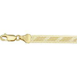 14K Yellow Gold Solid Fashion Bracelet - 7 inchesyellow 