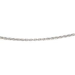 14K White Gold Wheat Chain - 7 incheswhite 